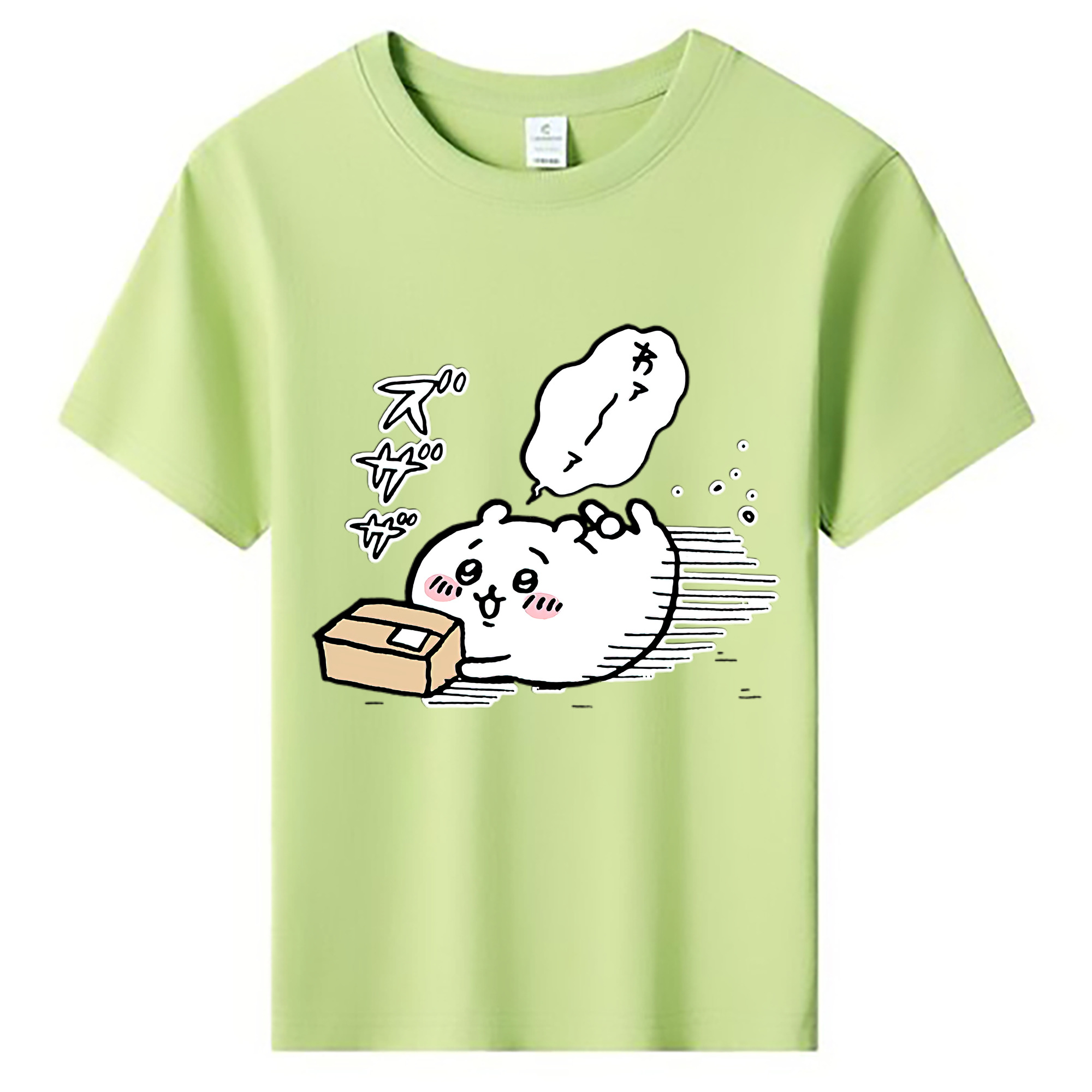 （画像用） ちいかわ ちいかわ Chii-kawa chiikawa 綿100％キッズTシャツ（フロントプリント）
